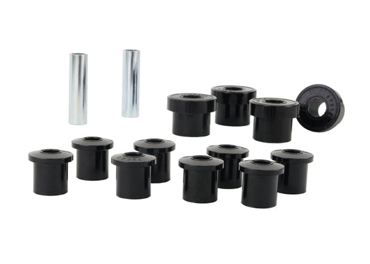 Whiteline W73814 Spring Eye Front/Rear and Shackle Bushing for 1976-1986 Jeep CJ7, 1976-1983 Jeep CJ5, 1981-1985 Jeep Scrambler
