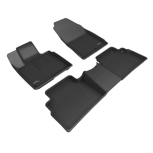 3D MAXpider Kagu Rear Floor Mats for 2023-2024 Kia Sportage Black