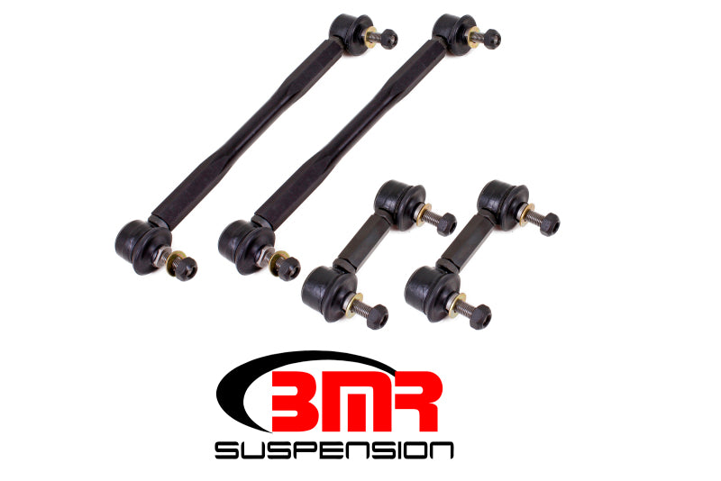 BMR 2014-2017 Chevy SS Front and Rear Sway Bar End Link Kit - Black