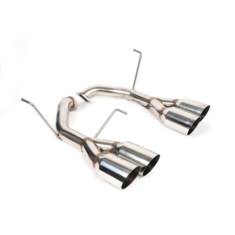 BLOX Racing 2022-2027 WRX Muffler Delete / Axle Back Single Wall 4in - Polished Tips BXEX-51106