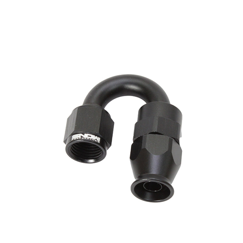 Snow Performance SNF-60618 -6AN 180 Degree PTFE Hose End (Black)