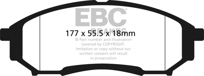 EBC 05-07 Ford F250 (inc Super Duty) 5.4 (2WD) Yellowstuff Rear Brake Pads DP41778R