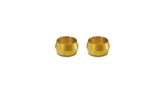 Vibrant 5/8in Brass Olive Hardline Tubing Inserts (2 Pack)