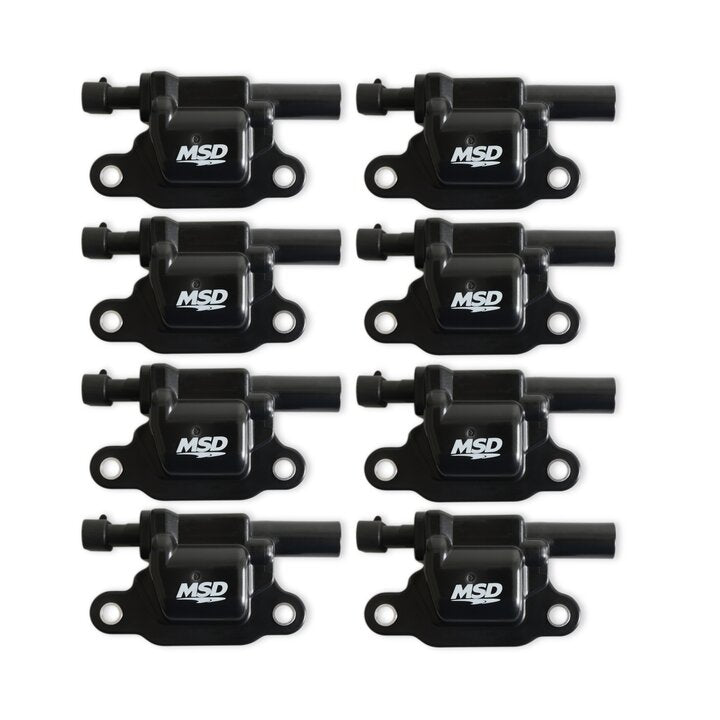 MSD 826583 Coil - Blaster Series - LS2/LS3/LS4/LS7/LS9 Engines -Black - 8-Pack