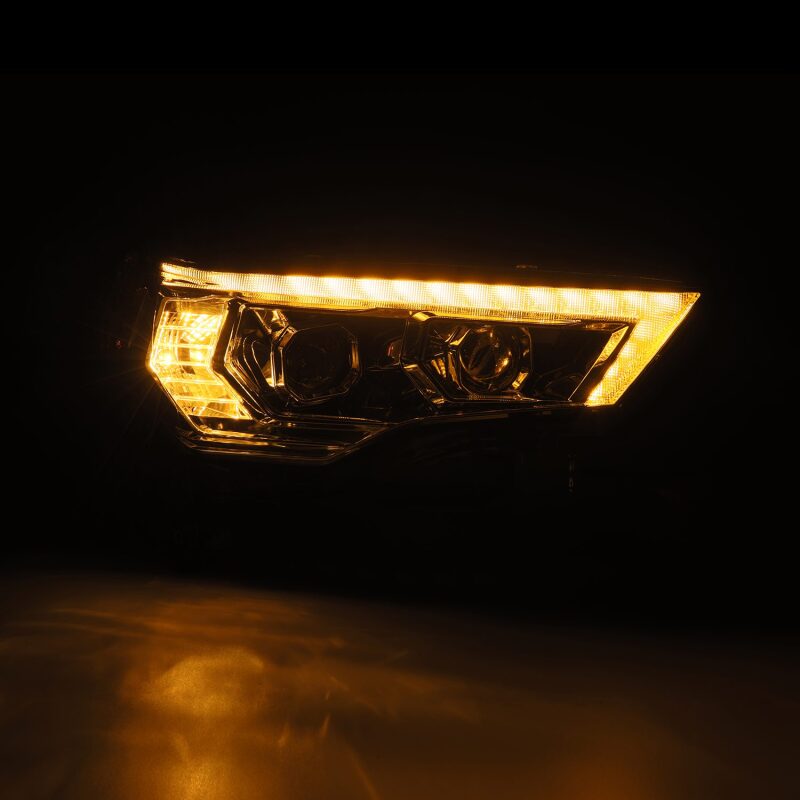 AlphaRex 880812 14-22 Toyota 4Runner LUXX-Series LED Projector Headlights Chrome with Activation Light & Sequential Signal + DRL