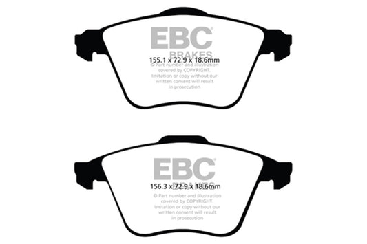 EBC 07-13 Mazda 3 2.3 Turbo Ultimax2 Front Brake Pads UD9152