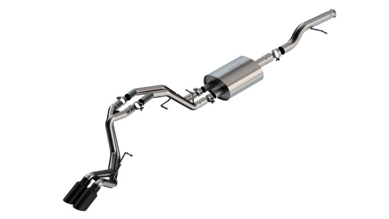 Borla 140855BC 21-22 Chevrolet Tahoe 5.3L V8 AT 2/4WD S-type Cat-back Exhaust (Black Chrome) - #140855BC