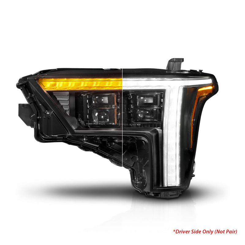 ANZO 22-26 Toyota Tundra (w/Factory LED Refl.) Z-Series Full LED Proj Headlights - Driver Side ONLY