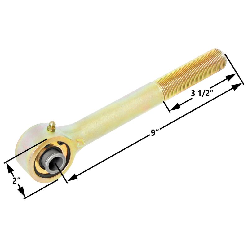 RockJock Johnny Joint 2in Narrow Rod End (Long Shank, 1in RH Thread, 1.600in x .562in Ball)