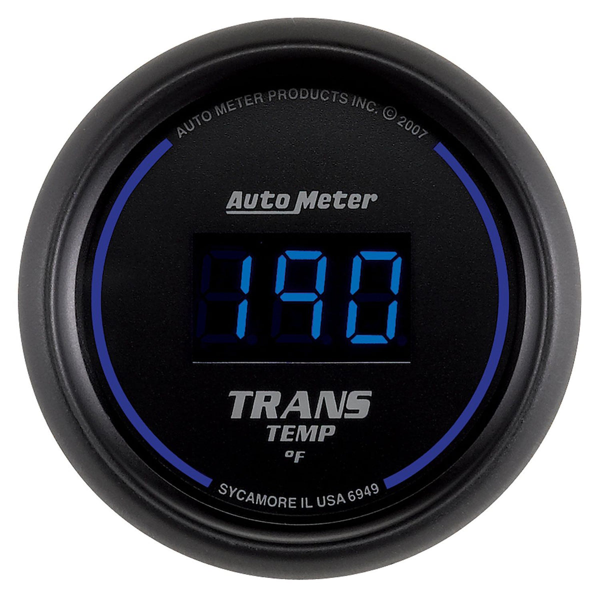 AutoMeter 6949 52.4mm Black Digital Transmission Temperature Gauge