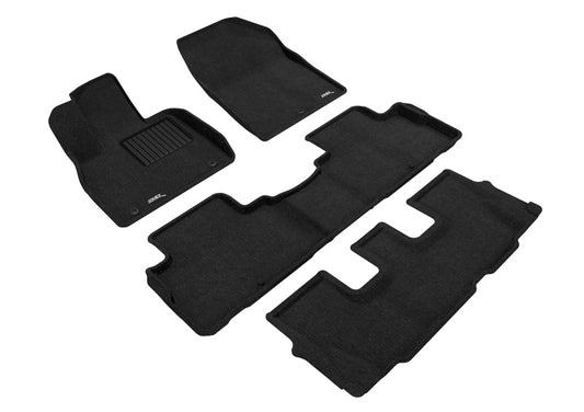 3D MAXpider Elegant Front, Rear & 3rd Row Floor Mats for 2020-2024 Hyundai Palisade (8-Seat)