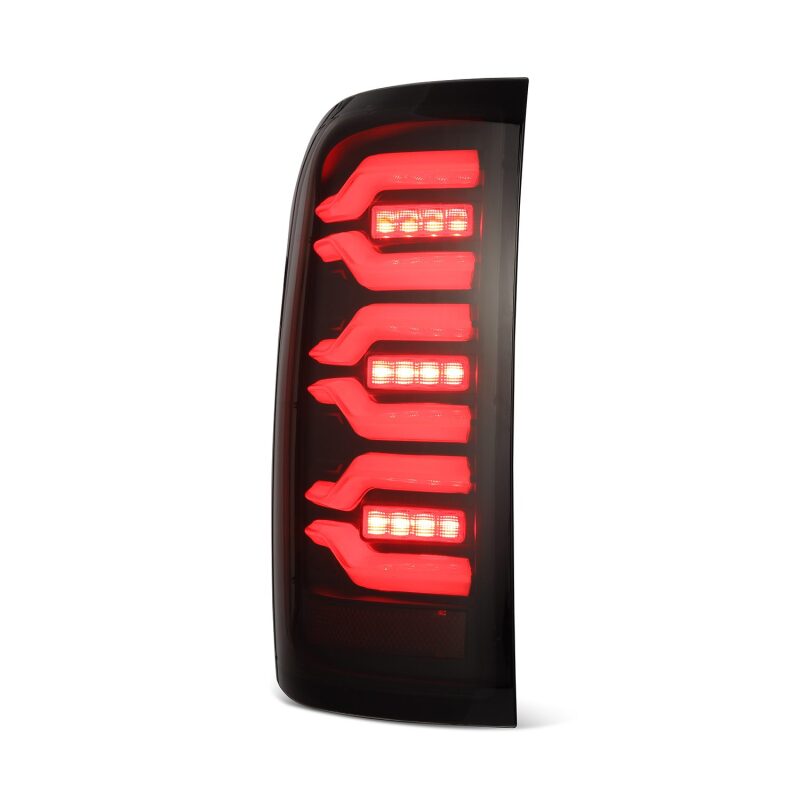 AlphaRex 620030 14-18 Chevrolet Silverado Luxx-Series LED Tail Lights Black w/Activation Light/Sequential Signal