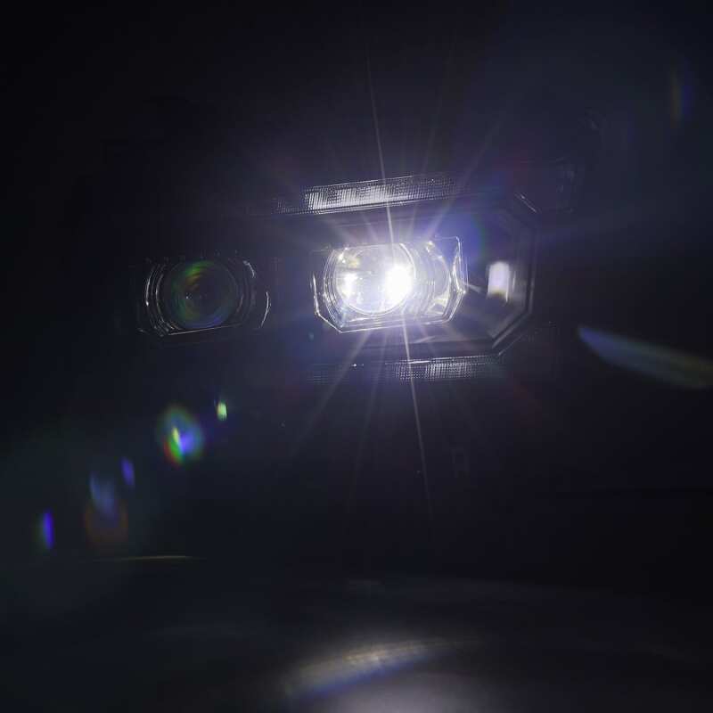 AlphaRex 880550 19-21 Ram 2500 LUXX LED Projector Headlights Plank Style Black w/Activation Light/Sequential Signal/DRL