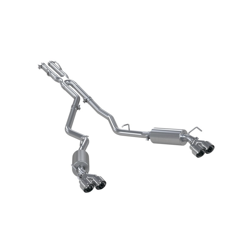 MBRP S5205AL Armor Lite Cat-Back Exhaust - 2.5-Inch Quad Rear Exit | Aluminized