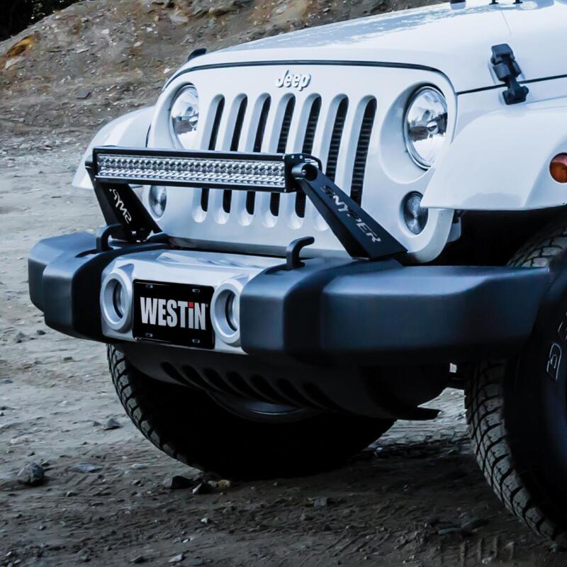 Westin 62-41065 Snyper Bumper Mount 30 in LED Bar for 2007-2018 Jeep Wrangler Textured Black