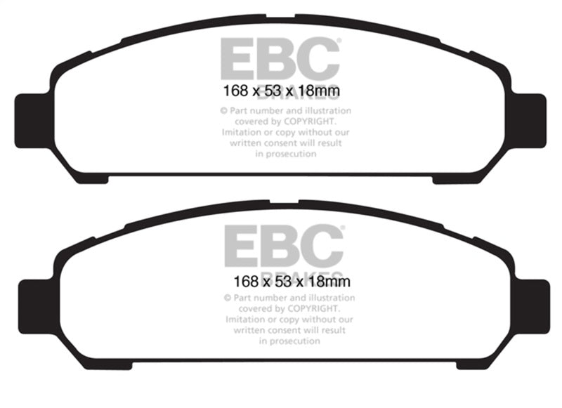 EBC 08+ Toyota Venza 2.7 Greenstuff Front Brake Pads DP61851