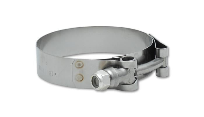 Vibrant SS T-Bolt Clamps Pack of 2 Size Range: 2.75in to 3.10in O.D.