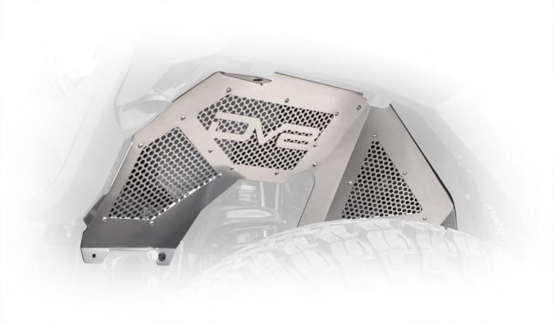 DV8 Offroad 2018+ Jeep Wrangler JL Front Inner Fenders - Black - #INFEND-03FB