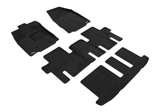 3D MAXpider Elegant Front, Rear & 3rd Row Floor Mats for 2013-2020 Nissan Pathfinder