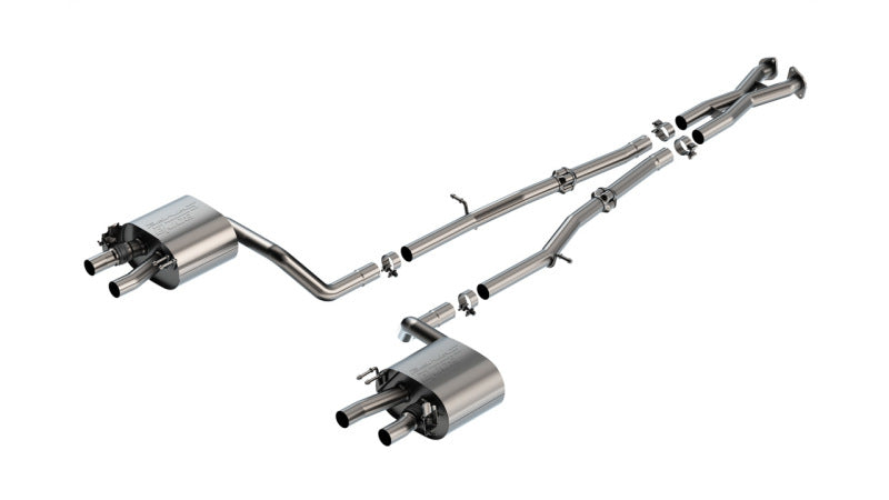 Borla 140936 22-23 Kia Stinger 3.3L V6 Turbo 2.25in Pipe Dia Dual Split Rear Exit S-Type Cat-Back Exhaust - #140936
