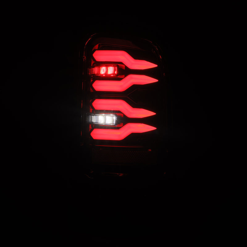 AlphaRex 643001 94-01 Dodge Ram 1500/2500/3500 LUXX-Series LED Tail Lights - Alpha-Black