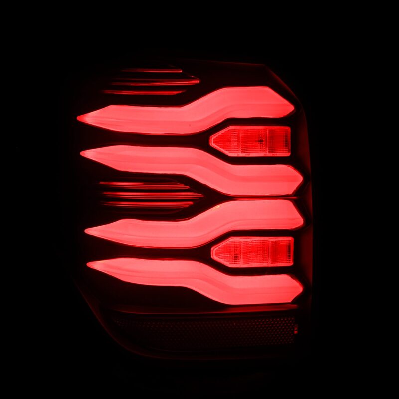 AlphaRex 690050 10-21 Toyota 4Runner LUXX LED Taillights Black/Red w/Activation Light/Sequential Signal