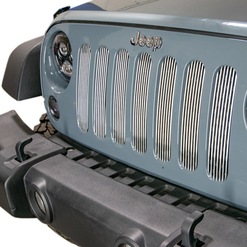 DV8 Offroad 2007-2018 Jeep JK Polished Grille Inserts - #D-JP-190008-POLSH