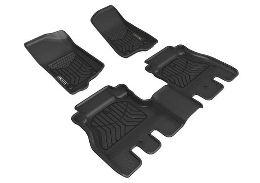 3D MAXpider Maxtrac Front & Rear Floor Mats for 2018-2024 Jeep Wrangler