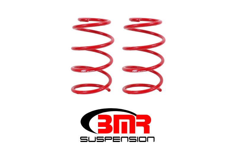 BMR 2005-2014 S197 Mustang GT Front Drag Version Lowering Springs - Red