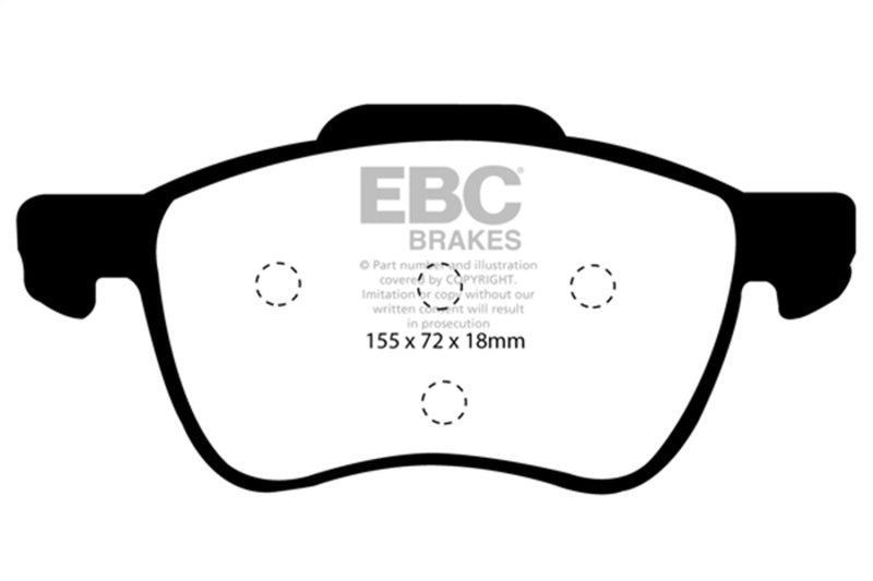 EBC 01-05 Volvo S60 2.3 Turbo T5 Redstuff Front Brake Pads DP31229C