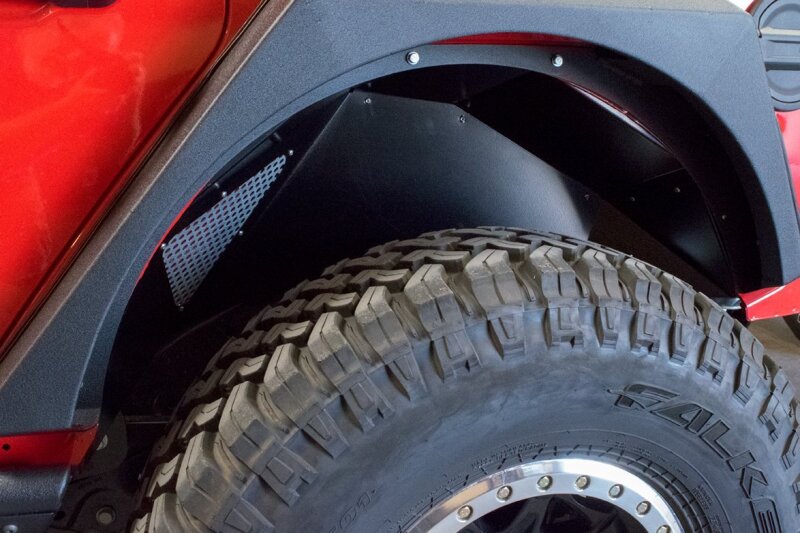 DV8 Offroad 2018+ Jeep Wrangler JL Rear Inner Fenders - Black - #INFEND-03RB