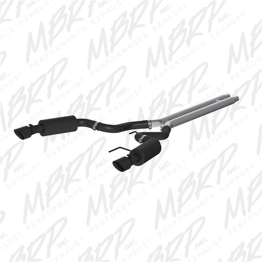 MBRP S7239BLK Cat-Back Exhaust System - 2015-2017 Ford Mustang GT 5.0L (Street) | Black Coated