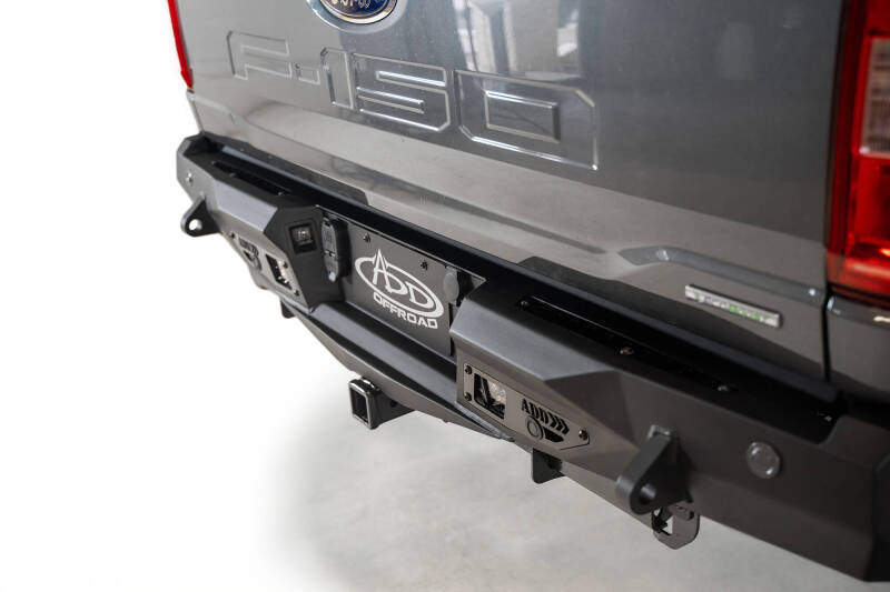Addictive Desert Designs for 2021 Ford F-150 Stealth Fighter Rear Bumper w/ Back up Sensors