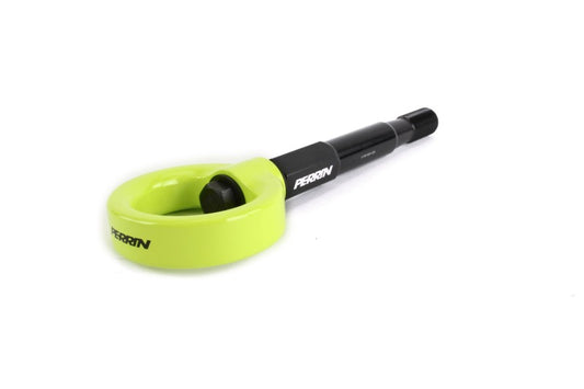 PERRIN 15-17 Subaru WRX & STI / 13-17 Crosstrek / 12-16 Impreza Tow Hook Kit (Front) - Neon Yellow