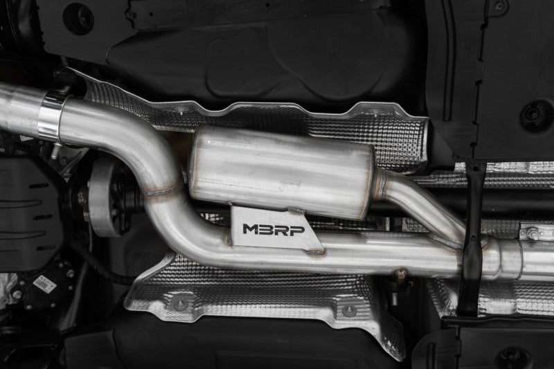 MBRP 2022 VW Golf R MK8 T304 3in Cat-Back, - Carbon Fiber Tip