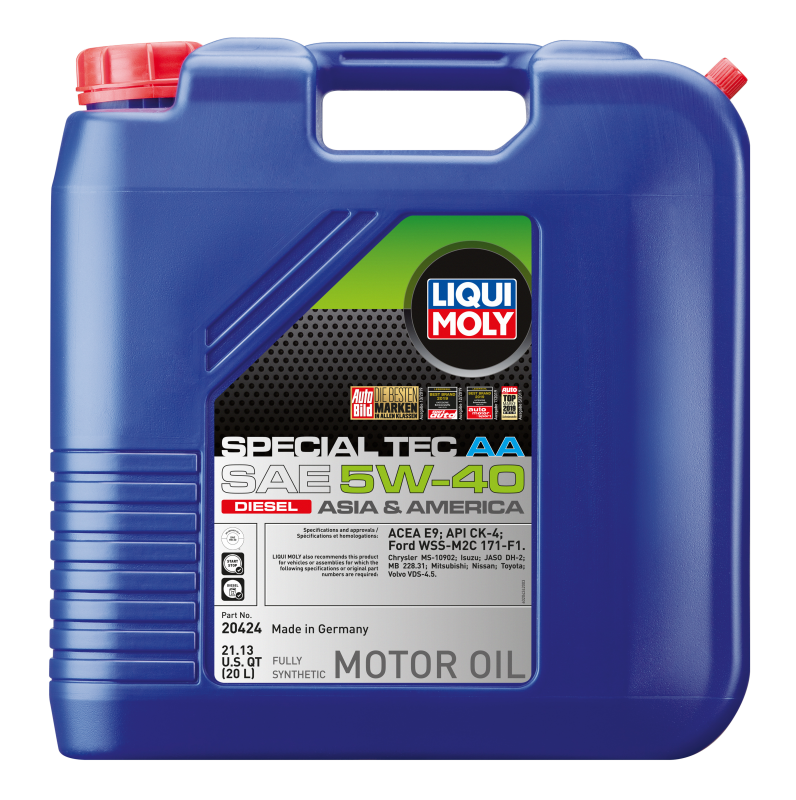 LIQUI MOLY 20L Special Tec AA Motor Oil SAE 5W-40 Diesel (20424)