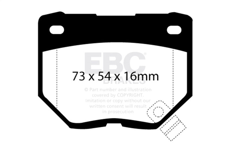 EBC 98-03 Nissan Skyline (R34) 2.5 GT (200) Greenstuff Rear Brake Pads DP2826