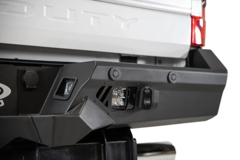 Addictive Desert Designs for 17-20 Ford Super Duty Bomber HD Rear Bumper w/ Mounts Cube Lights