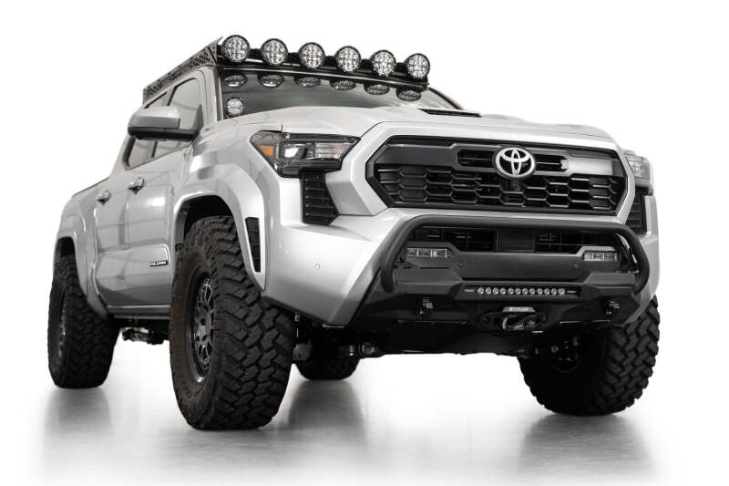 Addictive Desert Designs for 2024+ Toyota Tacoma Stealth Center Mount Winch Front Bumper w/ Top Hoop