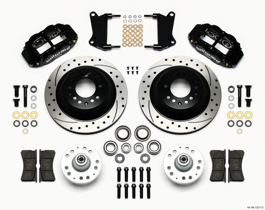 Wilwood Narrow Superlite 6R Front Hub & 1PC Rtr Kit 12.88in Drilled 67-69 Camaro 64-72 Nova Chevelle - #140-12271-D