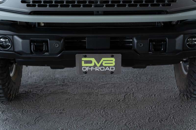 DV8 Offroad 21-23 Ford Bronco Capable Bumper Front License Plate Mount - #LPBR-04