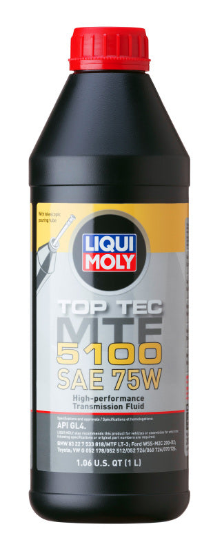 LIQUI MOLY 1L Top Tec MTF 5100 Gear Oil SAE 75W (20352) - Pack of 6