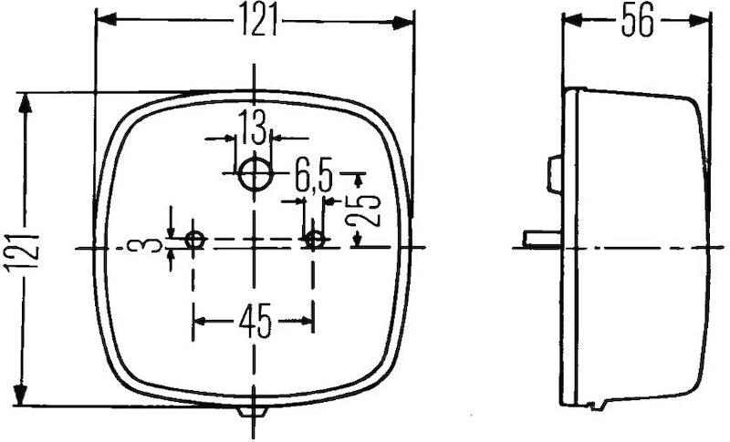 HELLA 002578701 2578 Stop/Turn/Tail/License Plate Lamp