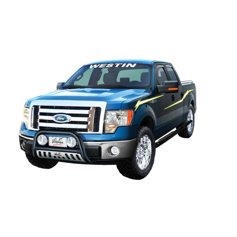 Westin 72-37405 In-Channel Wind Deflector 4-Piece for 2009-2014 Ford F-150 SuperCrew Smoke