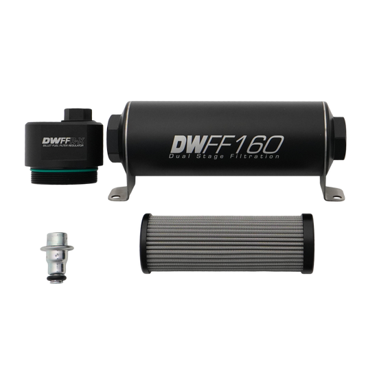 DeatschWerks DWFFR-X 160mm Billet Fuel Filter Regulator - 10 Micron