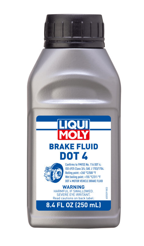 LIQUI MOLY 250mL Brake Fluid DOT 4 (20152) - Pack of 24