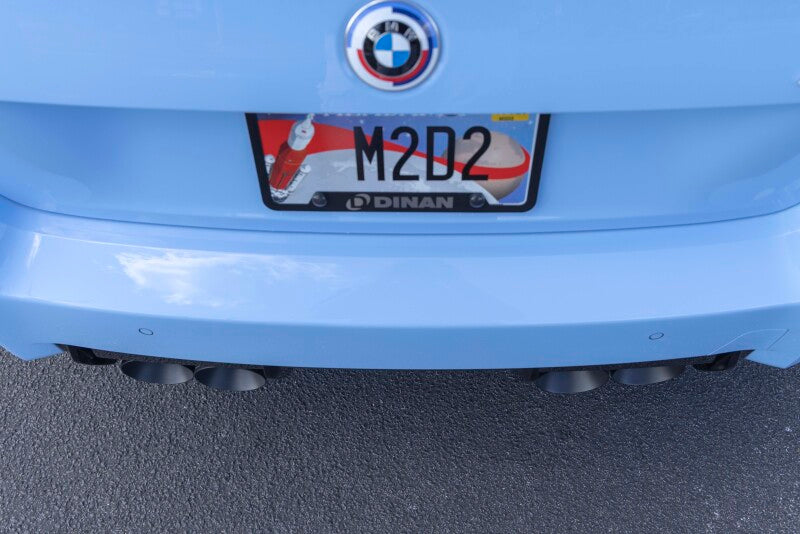 Dinan 23-26 BMW M2 (G87) Valved Axleback Exhaust System - Black Tips