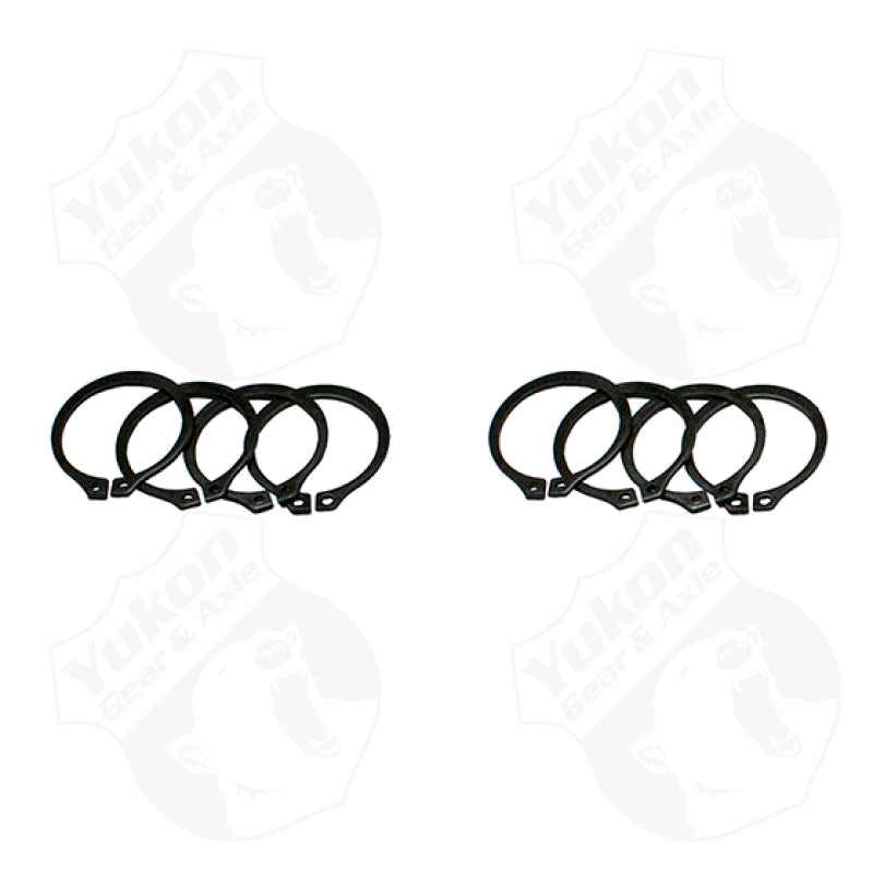 Yukon Gear & Axle YP SJ-733X-502 (4) Full Circle Snap Rings / Fits Dana 60 733X U-Joint with Aftermarket Axle
