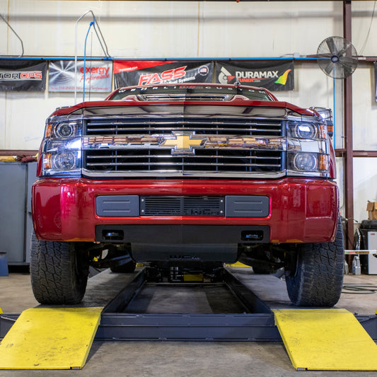 Wehrli Custom Fabrication WCF100427-FTB Bumper Valance Filler Panel with Tow Hooks Texture Black for 2015-2019 Chevrolet Silverado 2500 HD / 3500 HD