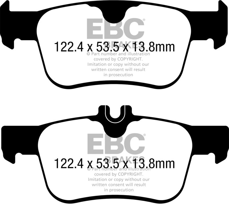 EBC Racing 17-24 Honda Civic Type-R RP-1 Race Rear Brake Pads DP82402RP1